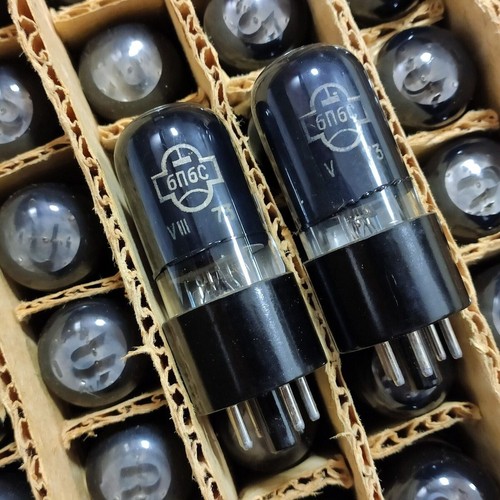 2 Tubes Redresseurs Double Anode Svetlana 5C8S / 5U8S - New Old Stock (NOS) Des Années 1970, Neufs D'origine