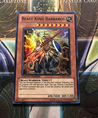 BEAST KING BARBAROS *** SUPER RARE CT08-EN005 (LP) YUGIOH! | eBay