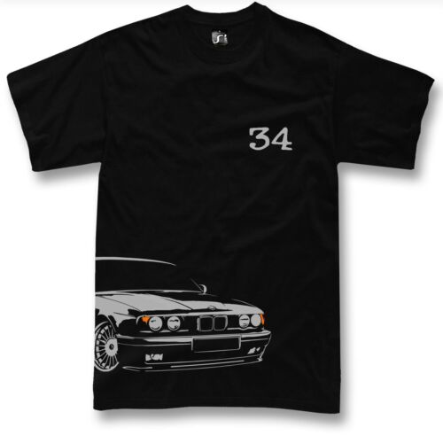 T-shirt for bmw e34 fans 520 525 530 m5 first gen + facelift - Picture 1 of 9