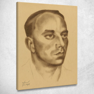 Frauenportrait Vi Karl Wiener, kwn763 Leinwandbild