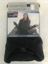 Cuddl Duds Climate Right Thermal Guard Aerowarm Base Layer Crew Shirt L NWT S10