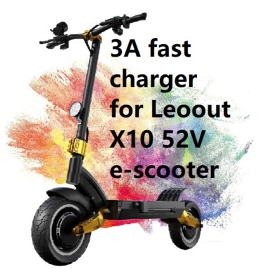  ac adapter 3A fast  battery charger  for Leoout X10 52V  electric scooter
