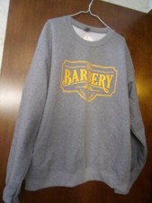 Gildan Gray Sweatshirt The Barbery Salon Size Large