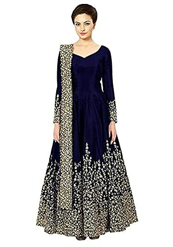 Women's Heavy Embroidered Semi Stitched 