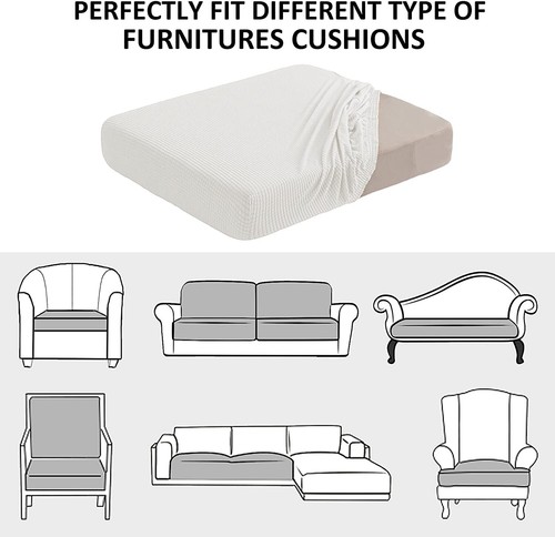 NC HOME Water Repellent Sofa Seat Cushion Cover Durable Sofa Cushion Cover Large - Picture 6 of 7