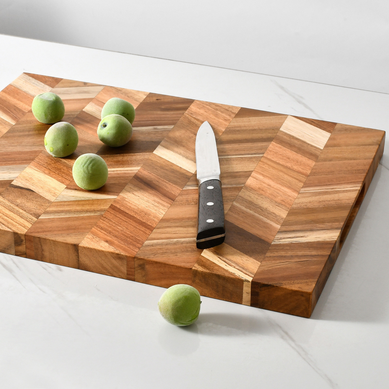 Chevron Cutting Board, Butcher Block, Cheese Board, Charcuterie Board 16 x 12