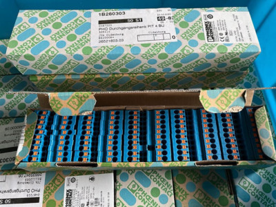 VE 50x Phoenix Contact Durchgangsklemme PT 4 BU 3211760 feed-through terminal