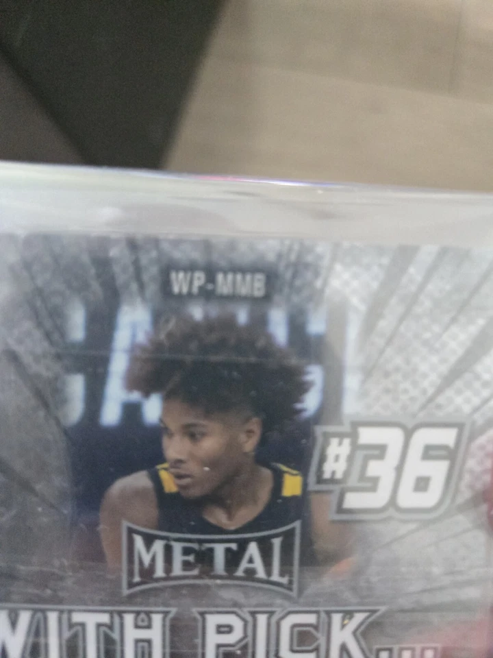 2021-2022 Leaf Metal Miles Mcbride sp 15 In WORLD BLACK WITH PICK 6 autographed - Image 2 of 4