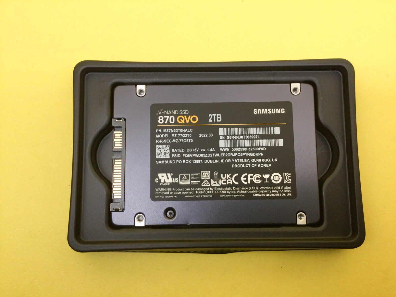 SSD 2To SAMSUNG SSD 870 QVO SATA - MZ-77Q2T0BW - CARON