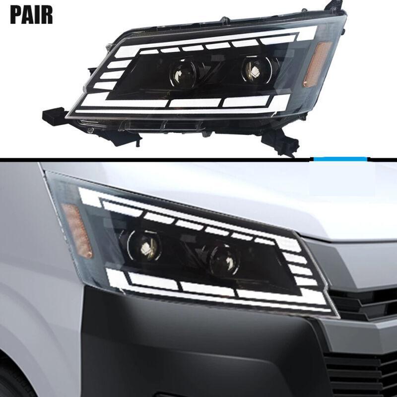 Hiace gran cabin の右左へットライトled LED Headlights For Toyota Hiace 2019 2020-2022 DRL Assembly
