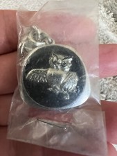 Vintage Metal Owl Keychain - Sealed