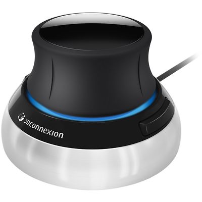 3DConnexion SpaceMouse Compact, Maus, USB, 2 Tasten, silber