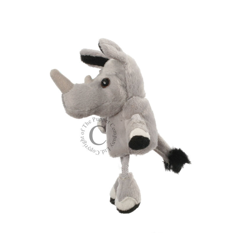 The Puppet Company Rhino Finger Puppet Rhinos Finger Puppets Rhinoceros animal