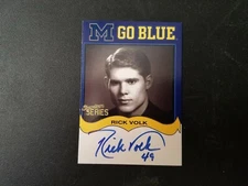 Rick Volk 2004 TK Legacy GO BLUE Autograph #MGB75 Michigan Auto