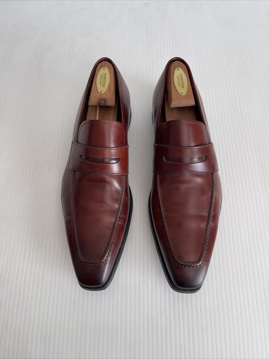 Magnanni Walden Slip On Dress Shoe Loafer 15447 - Mahogany  display picture 1