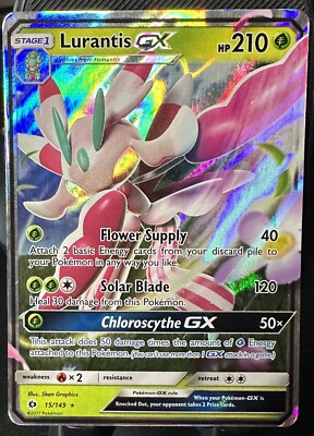 lurantis gx pokemon card value Lurantis GX 15/149 | Sun & Moon Base | Full Art Ultra Rare | Pokemon LP
