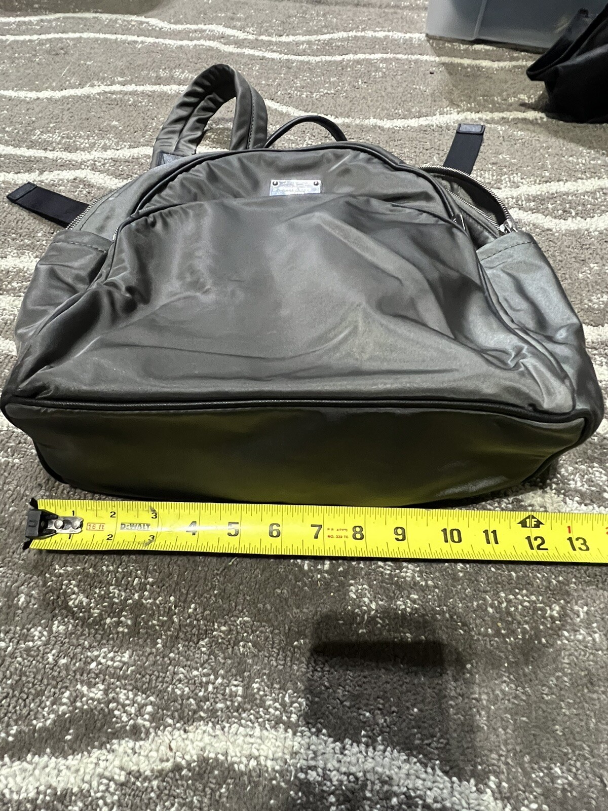 Authentic Michael Kors Medium Nylon Backpack Gray… - image 9