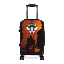 Firefighter Suitcase | Hard Shell | Wheels | TSA Lock | Travel