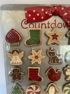 Hallmark NOS countdown to Christmas advent calendar magnetic cookie sheet  sealed | eBay