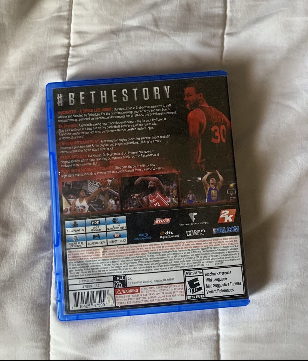 NBA Live And NBA2K Sony PlayStation 4 Bundle Video Games Lot