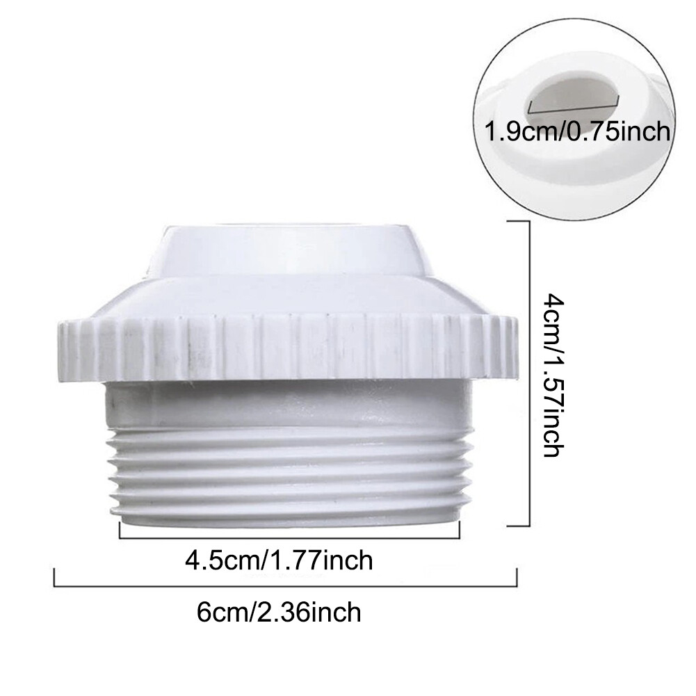 2-Pack Pool Return Jet Nozzles — Adjustable Directional Flow Fittings For Swimming Pools-517872