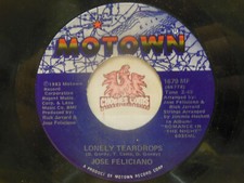 Jose Feliciano &ndash; Lonely Teardrops / Cuidado!, 45 RPM VG+ (27J)