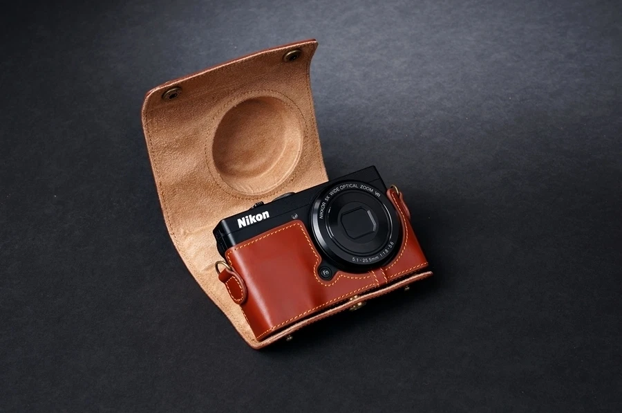 Handmade Genunie real Leather full Camera Case cover bag for Nikon COOLPIX P330 - Image 4 of 4