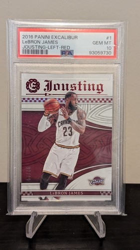 2016 Panini Excalibur LeBron James /99 Jousting Red PSA 10 Cleveland Cavaliers