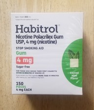 Habitrol Nicotine Gum Mint 4mg 150ct - Sugar-Free - Stop Smoking Aid
