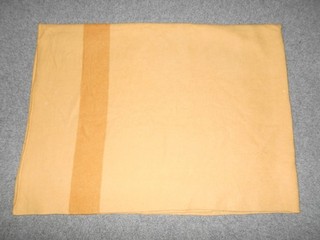 WITNEY VTG 60'S MADE IN ENGLAND 4 POINT GOLDEN PURE WOOL 96X68 BLANKET K3