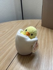 Ty Beanie Baby RARE Eggbert Chick in Egg With Gasport Hang Tag 1998 1999