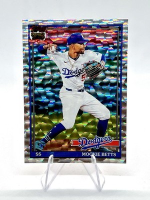 Mookie Bets 2026 Topps '91 Design Silver Crackle Foil #T91-21 LA Dodgers