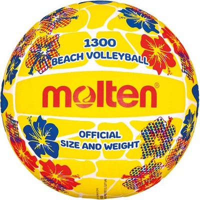 Molten Beach Gelb-Volleyball Rot V5B1300-FY