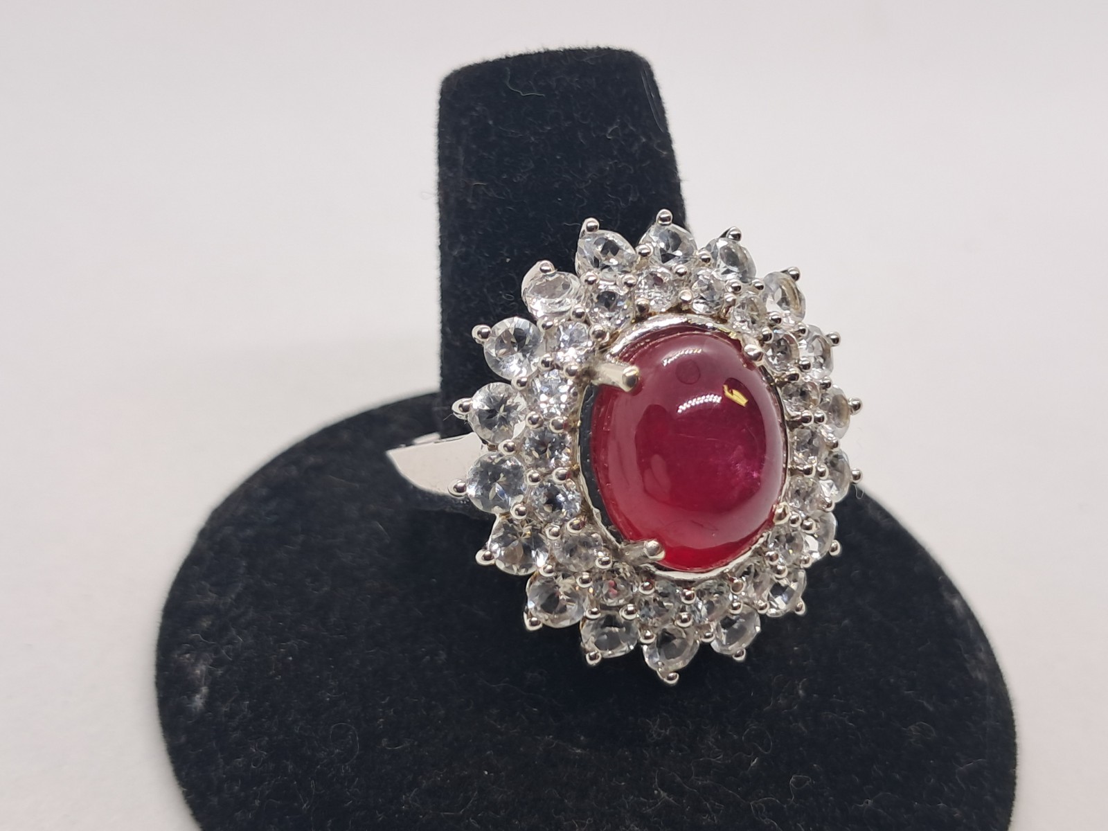 Large Red Ruby Chuck Clemency STS Solid 925 Sterl… - image 4