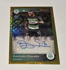 2024/25 Topps Merlin Chrome UEFA CC Auto Ref Gold Mojo Geovany Quenda 34/50