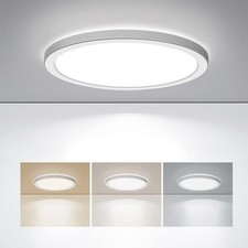 LED Flush Mount Ceiling Light, 9 Inch 18W 3000K/4000K/5000K Hardwire Light Fi...