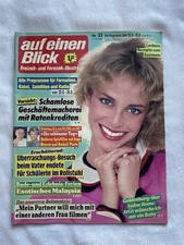 Auf einen Blick Fernseh TV Zeitschrift 1988 Nr. 33 Sydne Rome Inge Meysel Platte