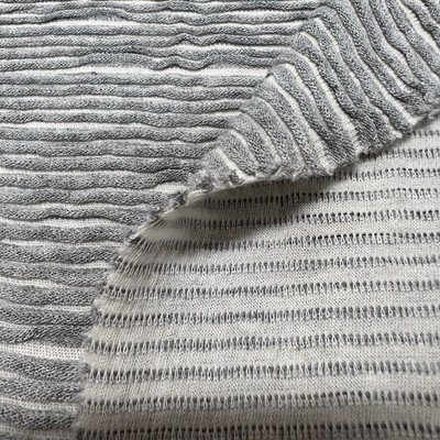 Three Dimensional Textured Pleated Light Gray Soft 60''W Fabric by the yard $2.99