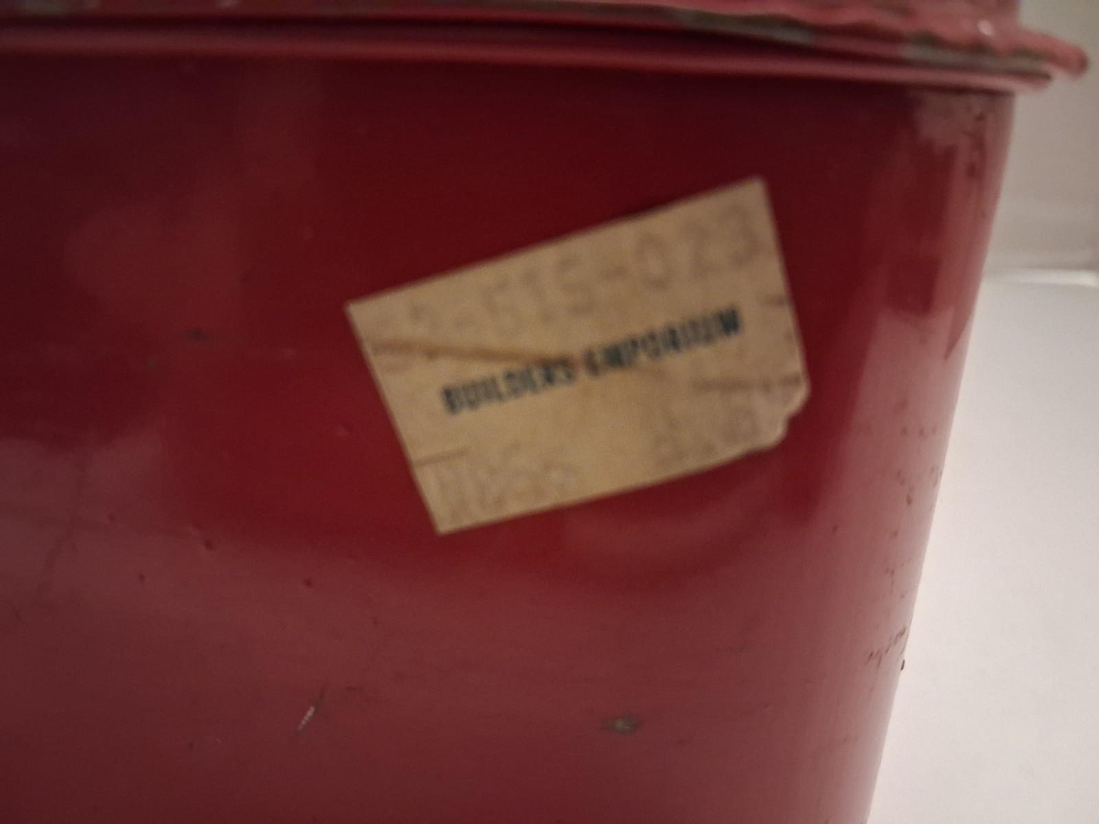 Disston My Buddy Red Metal Tackle Box/ Toolbox 1960s Vintage Made in USA