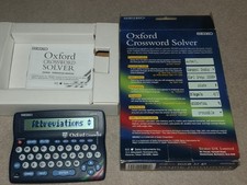 Seiko ER3500 Oxford Crossword Solver Boxed with manual display issue but working