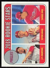 2018  Topps Heritage  #273 J.P. Crawford / Victor Arano / Yacksel Rios RC