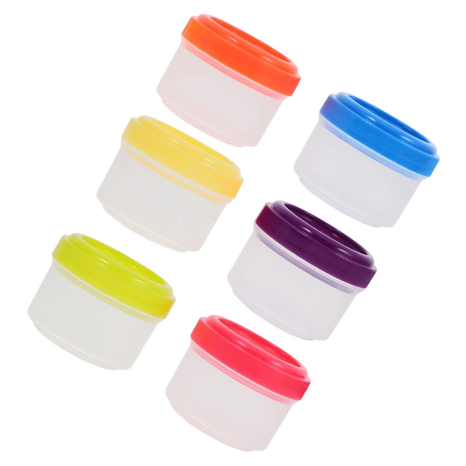  6 Pcs Mini Gläser Mit Deckel Dressing Behälter Gewürzbecher Reisegewürzbehälter - Bild 3 von 4