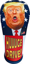 Trump Golf Driver Headcover   Funny MAGA  HUUUGE Drive  USA Patriotic Club Cover