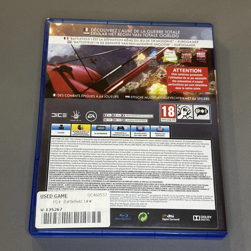 BATTLEFIELD 1 PLAYSTATION 4 PS4 GIOCO - Immagine 2 di 3