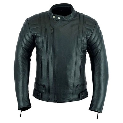 New Handmade Alexander Wraith Naomi Dee Black Cafe Racer Biker Jacket