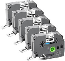 5 Fit for Brother P-Touch TZe-231 TZ-231 12mm Label Maker Tape for PT-H103w H110
