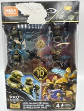 NEW Mega Construx HALO Pro Builders UNSC MARINE DEFENSE 4 Figures 94 PCS (2018)