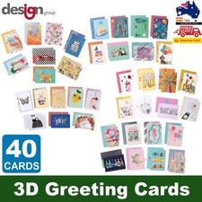 IG Design Group UK 40-pcs Hand-Crafted All Occasion 3D Greeting Cards Collection
