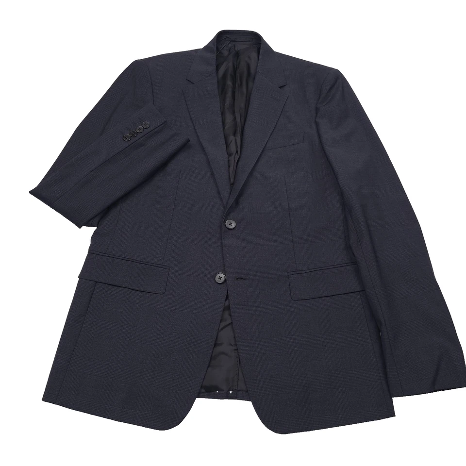 Traje ajustado Theory Mayer azul marino tonal Glen a cuadros talla 40R X 32 Foto 2 de 4