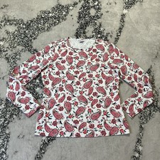 J Crew Shirt Womens Size Medium Long Sleeve Rash Guard UPF 50 Paisley